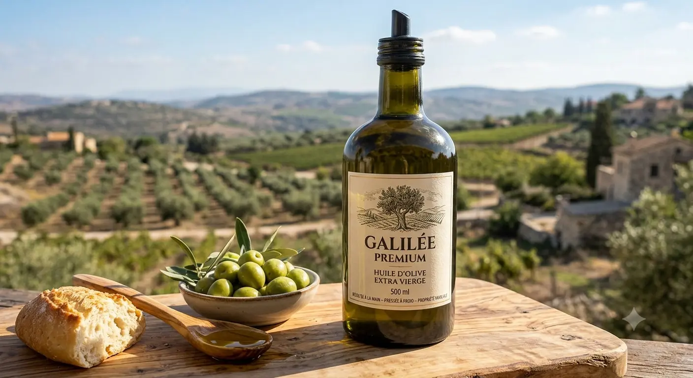 Huile d'olive extra vierge de Galilée (500 ml)